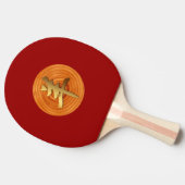 Houtgeit Ram Chinese Year Zodiac Ping Pong Paddle Tafeltennisbatje (Zijkant)