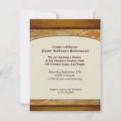 Houtgestone Business Executive Retirement 4.5x5.5 Kaart (Achterkant)