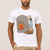 Houtgestookte Pizza Oven Chef T-shirt (Voorkant)