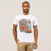 Houtgestookte Pizza Oven Chef T-shirt (Voorkant volledig)