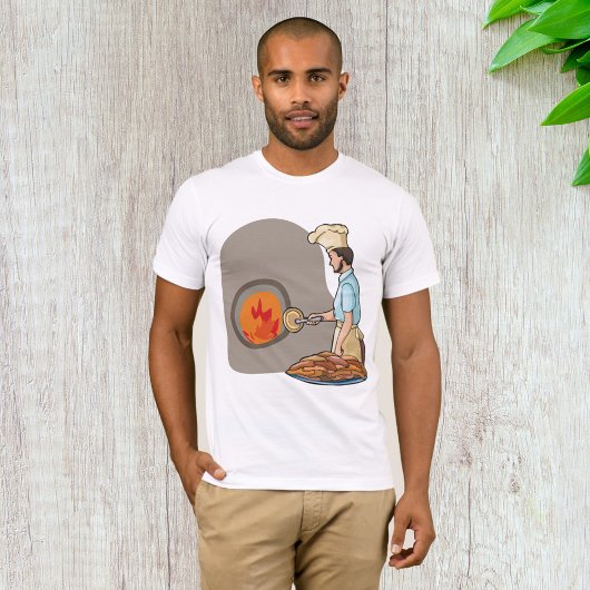 Houtgestookte Pizza Oven Chef T-shirt