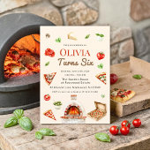 Houtgestookte Pizza Verjaardagsfeest Kaart