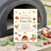 Houtgestookte Pizza Verjaardagsfeest Kaart
