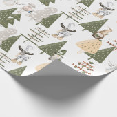 Houtgnomes voor het verpakken van papier (Hoek)