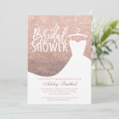 Houtgoud roos glitter roestvast Vrijgezellenfeest Kaart (Staand voorkant)