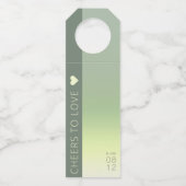 Houtgradiënt bruiloft Borstveer ID741 Flessenhanger (Voorkant)