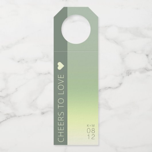 Houtgradiënt bruiloft Borstveer ID741 Flessenhanger (Voorkant)