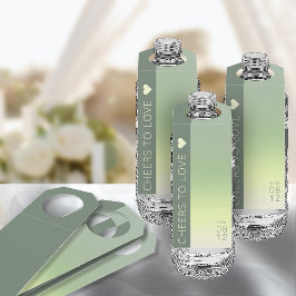 Houtgradiënt bruiloft Borstveer ID741 Flessenhanger