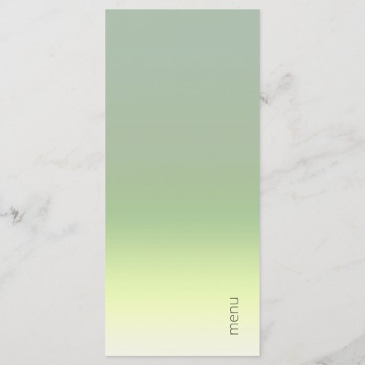 Houtgradiënt bruiloft Lentemweide ID741 Menu (Achterkant)