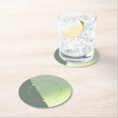 Houtgradiënt bruiloft Lentemweide ID741 Ronde Kartonnen Onderzetter (Insitu)