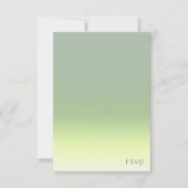 Houtgradiënt bruiloft Lentemweide ID741 RSVP Kaartje (Voorkant)