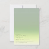 Houtgradiënt bruiloft Lentemweide ID741 RSVP Kaartje (Achterkant)