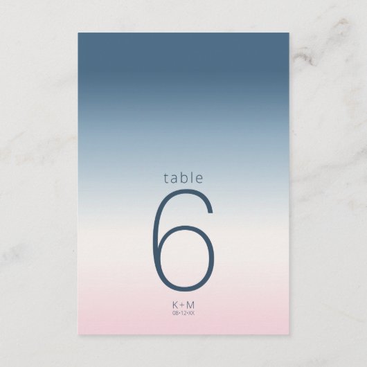 Houtgradiënt-weduwentabel Pruiszische hemel ID741 Kaart (Achterkant)