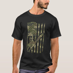 houthakker houtbewerking Amerikaanse vlag 4th Jul T-shirt