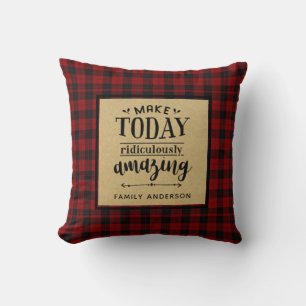 Houthakker QUOTE Decor Maak Vandaag Geweldig - Naa Kussen