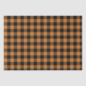 houthakker sinaasappel en zwarte checkers tissuepapier (Voorkant)