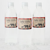 Houthakkers Beer Baby Shower Waterfles Etiket (Flessen)