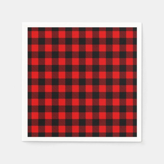 Houthakkers Buffalo Plaid Servetten (Voorkant)