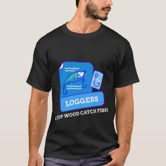 HOUTHakkERS HAKKEN HOUT VANGEN VIS T-shirt