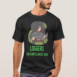 HOUTHakkERS HOUTCHIPS & BAS TRIPS VISSEN T-shirt