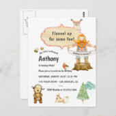 Houthakkers Verjaardagsfeest Briefkaart (Voorkant / Achterkant)