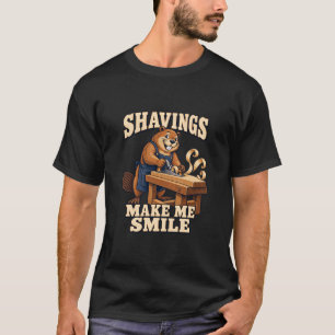 Houthakkersbaverkrullen Maken Me Smilen T-shirt