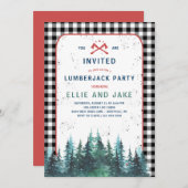 Houthakkersfeest Uitnodiging (Voorkant / Achterkant)