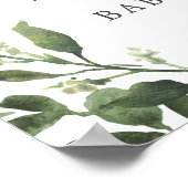 Houthakkershertengewei baby shower welkomstbord poster (Hoek)