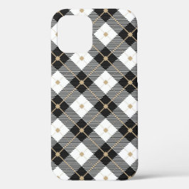 Houthakkerspatroon Zwart Wit geruit Case-Mate iPhone Case