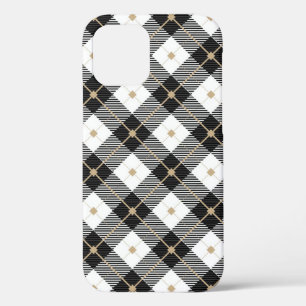 Houthakkerspatroon Zwart Wit geruit Case-Mate iPhone Case