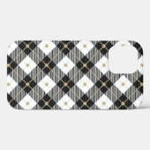 Houthakkerspatroon Zwart  Wit geruit Case-Mate iPhone Case (Achterkant (horizontaal))