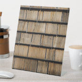 houtharen reclamebord met voetstuk (Insitu)