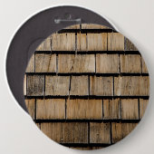 houtharen ronde button 6,0 cm (Voorkant /achterkant)