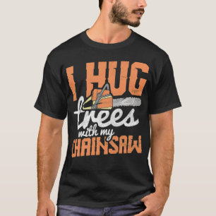 houthaven van de lumberjack bosboom zagen de t-shirt