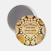 Houthout van het hart hout hout Sparen de Magnet v (Voorkant / Achterkant)