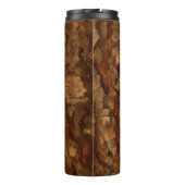 Houtig 'Boomstam' Bekerglas Thermosbeker (Achterkant)