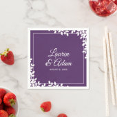 Houtige cocktail servetten | Bladframe (pruim) DK (Insitu)