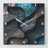 houtimitatie vierkante klok (Voorkant)