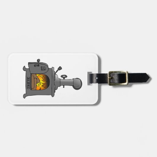 houtkachel bagagelabel (Voorkant horizontaal)