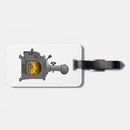 houtkachel bagagelabel (Achterkant horizontaal)