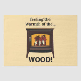 Houtkachel Brandhout Warm Tissuepapier