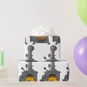 houtkachel cadeaupapier