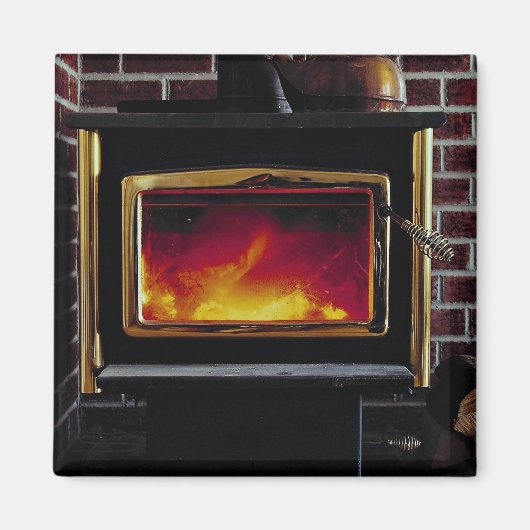 Houtkachel Magneet (Voorkant)