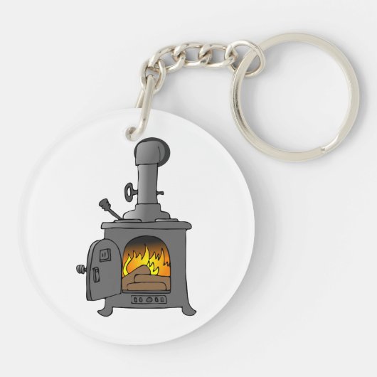 houtkachel sleutelhanger (Achterkant)