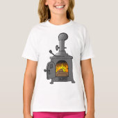 houtkachel t-shirt (Voorkant)