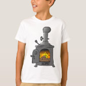 houtkachel t-shirt (Voorkant)