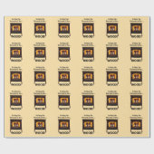 Houtkacheloven Hout Warmte Cadeaupapier (Vlak)