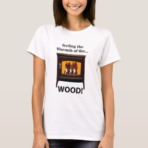 Houtkacheloven Hout Warmte T-shirt