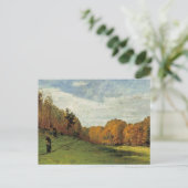 Houtkachels aan de rand van het bos briefkaart (Staand voorkant)