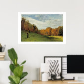 Houtkachels aan de rand van het bos poster (Thuiskantoor)